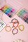 1300PCS 8mm Mixed Crackle Glass Beads for Bracelets Making with Accessories, 48 Colors Crystal Glass Beads Jewelry Making Kit, Round Beads for DIY Bracelet Crafts